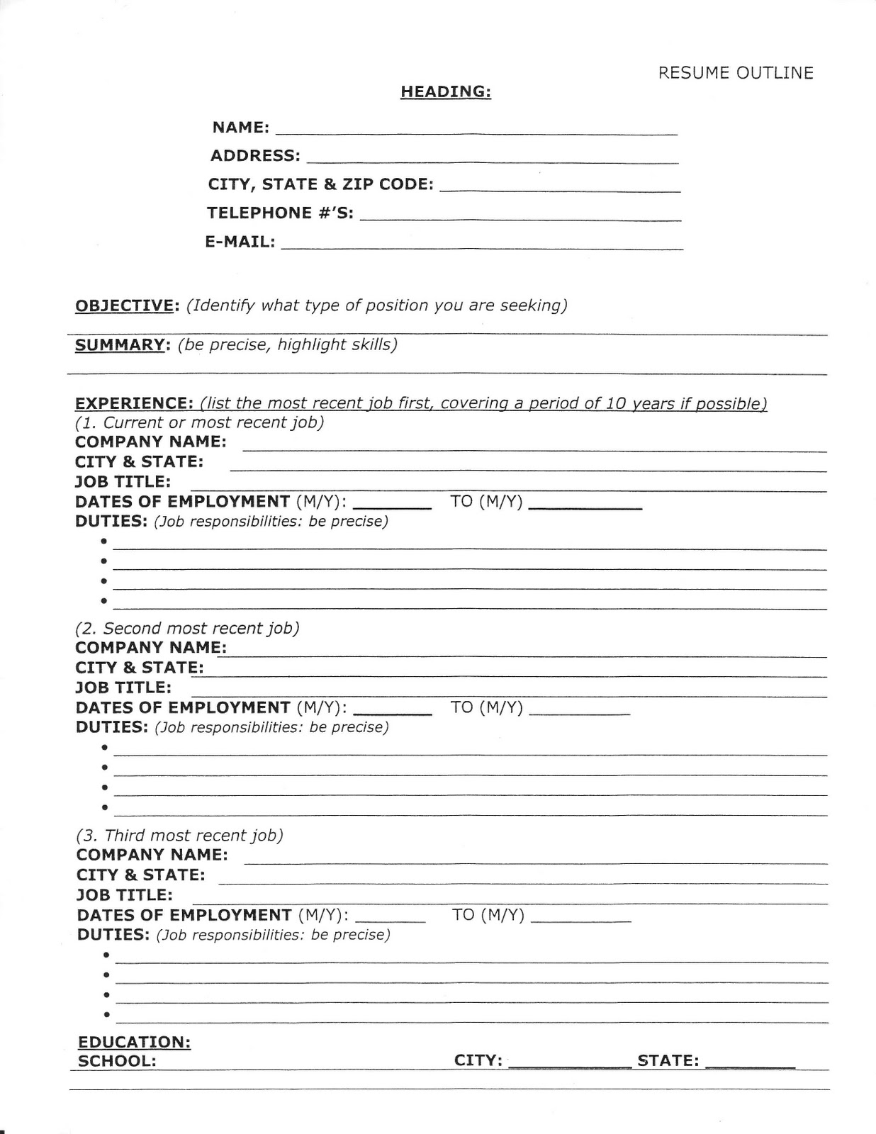 My resume clean cv resume